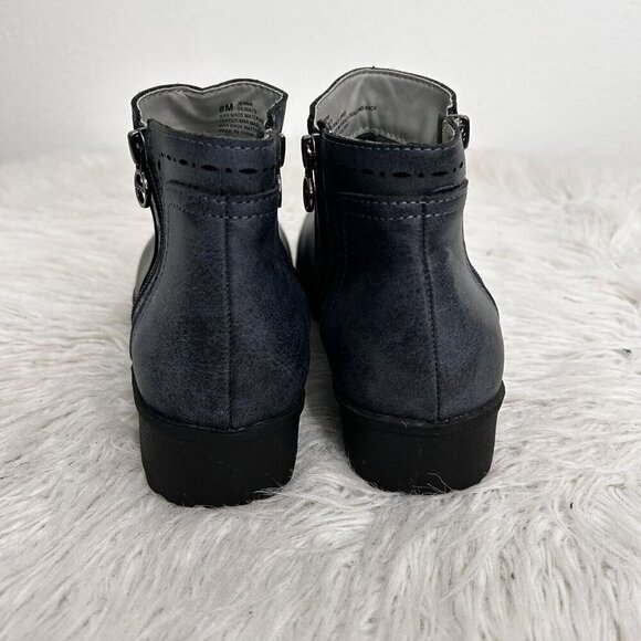 Jsport by Jambu 8 Jenna Weather Ready Blue Ankle BOOTS  Double Zip Memory Foam - Picture 5 of 10